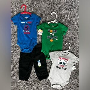 Green and Blue Kids One Piece Set
